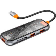 Адаптер Wiwu CB005 USB-C Hub Cyber 5in1 (Gray)