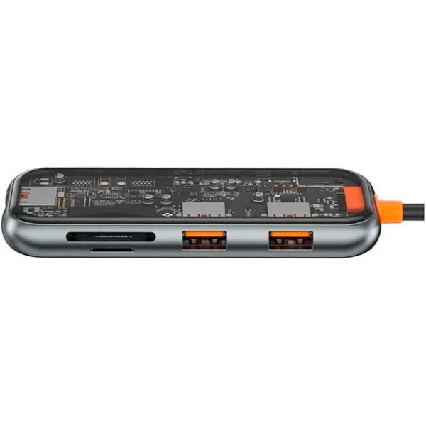 Адаптер Wiwu CB005 USB-C Hub Cyber 5in1 (Gray)