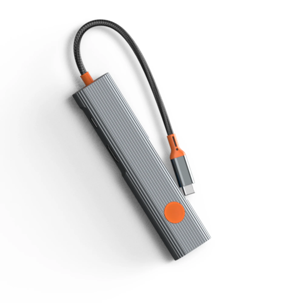 Адаптер Wiwu Cyber HB005 USB-C Hub 5in1 (Gray)