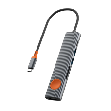 Адаптер Wiwu Traveling Series Wi-HB007 Type-C Hub 7in1 (Gray)