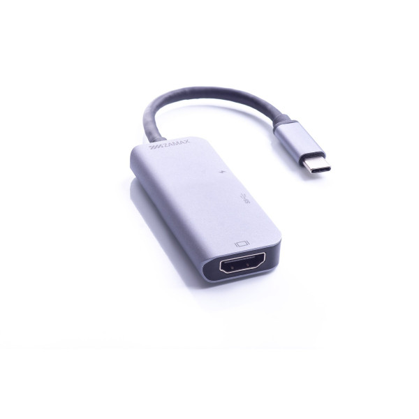Перехідник для Макбука (Юсб Хаб) Адаптер 3 в 1 ZAMAX HUB (Type-C до USB 3.0, USB Type-C, HDMI)