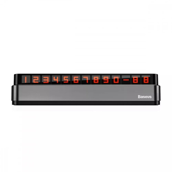 Парковочная Карта Baseus Moonlight Box Series Temporary Parking Number Plate (Dark Gray)