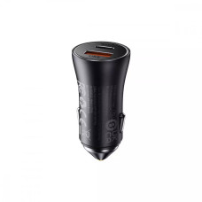 АЗП Baseus Golden Contactor Max 60W USB + Type-C (Dark Gray)
