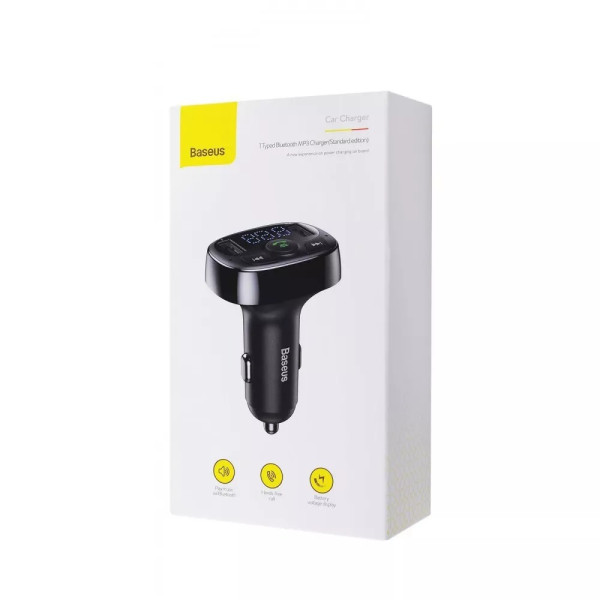 АЗУ Baseus FM Launcher S-09A 10W 2USB (Black)