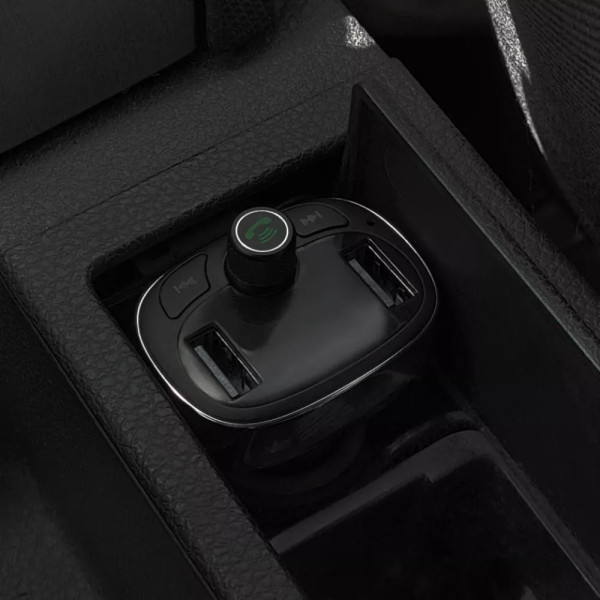 АЗУ Baseus FM Launcher S-09A 10W 2USB (Black)