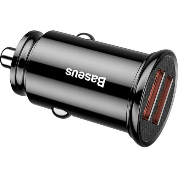 Автомобильное зарядное устройство Baseus Dual QC3.0 Car Charger Black
