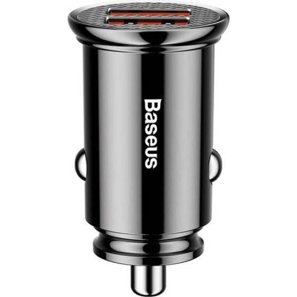 Автомобильное зарядное устройство Baseus Dual QC3.0 Car Charger Black