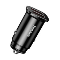 Автомобильное зарядное устройство Baseus Square Dual-USB Quick Charge Car Charger Black
