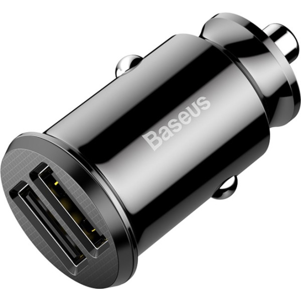 Автомобильное зарядное устройство Baseus Grain Car Charger 2USB/3.1A Black