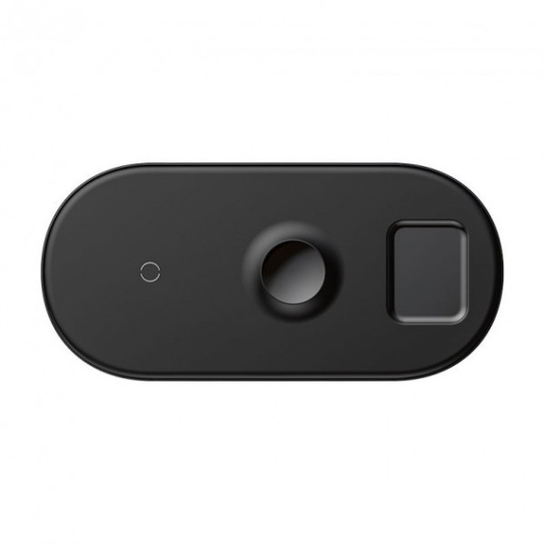 Бездротовий ЗП Baseus Wireless Charger for iPhone/Watch/AirPods 18W Black