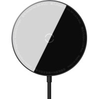 Бездротовий ЗП Baseus Simple Mini Magnetic Wirless Charger Black WXJK-F01