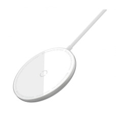 Беспроводное ЗУ Baseus Simple Mini Magnetic Wirless Charger White WXJK-F02