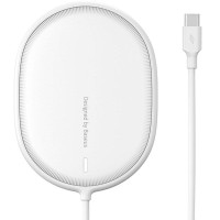 Бездротовий ЗП Baseus Light Magnetic Wireless Charger White