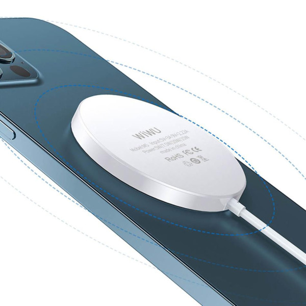Беспроводное ЗУ Wiwu Magsafe Charger White