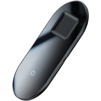 Бездротовий зарядний пристрій Baseus Simple Wireless Charger 18W Max 2в1 (Black)