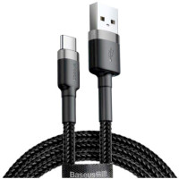 Кабель Baseus Cafule Cable USB for Type-C 3A 1 м Gray/Black
