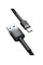 Кабель Baseus Cafule Cable USB for Type-C 3A 1 м Gray/Black