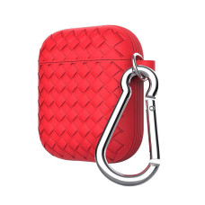 Чохол для AirPods Silicone Case Cross Red