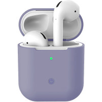 Чехол для AirPods 1 / 2 Silicone Slim Case (Lavender Gray)