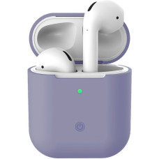 Чохол для AirPods 1/2 Silicone Slim Case (Lavender Gray)