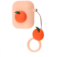 Чохол для AirPods 1/2 Fruits Silicone Case (Orange)