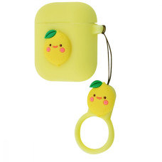 Чохол для AirPods 1/2 Fruits Silicone Case (Lemon)