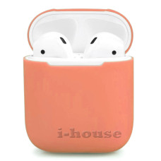 Чохол для AirPods 1/2 Silicone Slim Case (Peach)