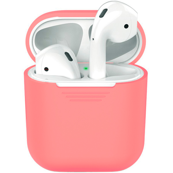 Чохол для AirPods 1/2 Silicone Slim Case (Light Pink)
