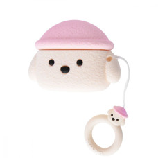 Чехол для AirPods Pro Teddy Dog (White)