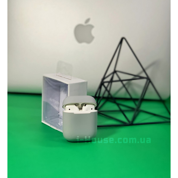 Чохол для AirPods 1/2 Silicone Slim Case (Pebble)