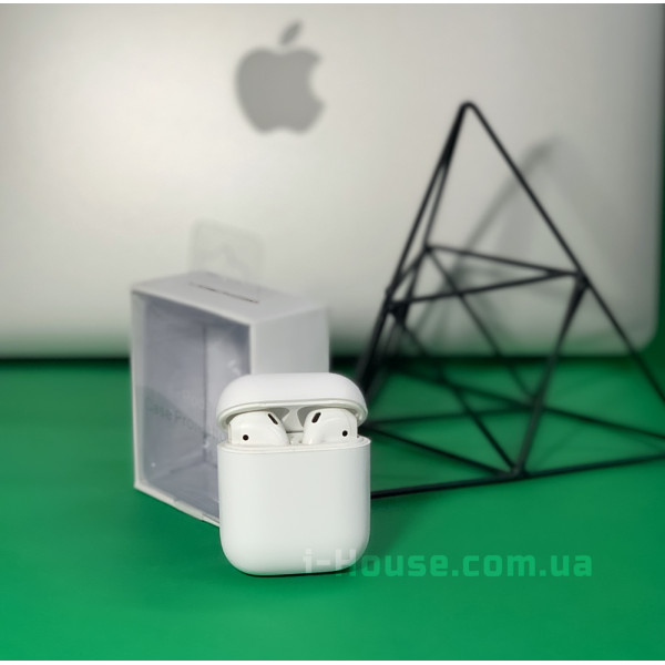 Чохол для AirPods 1/2 Silicone Slim Case (White)