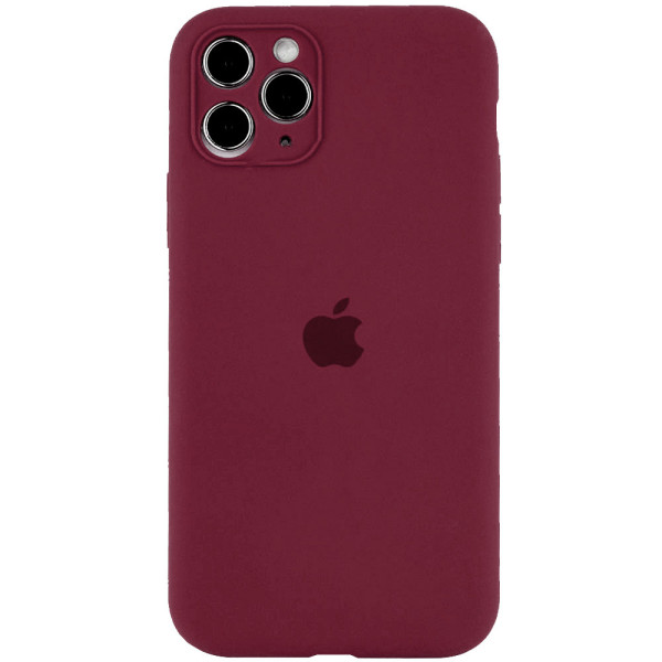 Чехол для iPhone 11 Pro Silicone Case Full Camera Protection (Rose Red)