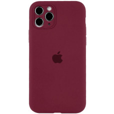 Чохол для iPhone 11 Pro Max Silicone Case Full Camera Protection (Rose Red)