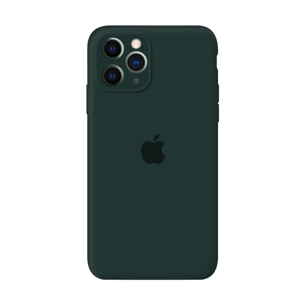 Чехол для iPhone 11 Pro Silicone Case Full Camera Protection (Forest Green)