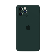 Чехол для iPhone 11 Pro Max Silicone Case Full Camera Protection (Forest Green)