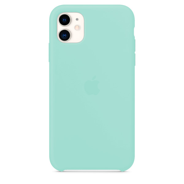 Чехол для iPhone 11 Silicone Case (Marine Green) OEM