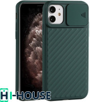 Чохол для iPhone 11 CamShield (зі шторкою для захисту камери) TPU (Green)