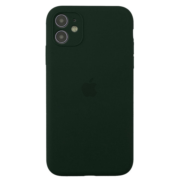 Чехол Silicone Case Full для iPhone 11 (Forest Green)