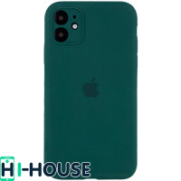 Чехол для iPhone 11 Silicone Case Full Camera Protection (Forest Green)