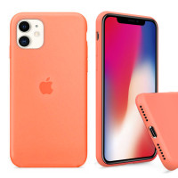 Чехол Silicone Case Full для iPhone 11 (Papaya)