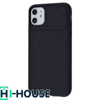 Чохол для iPhone 11 CamShield (зі шторкою для захисту камери) TPU (Black)