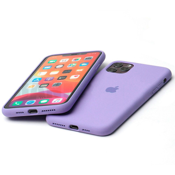 Чехол Silicone Case Full для iPhone 11 (Glycine)