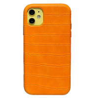 Чехол на iPhone 11 Leather Case Full (Yellow)