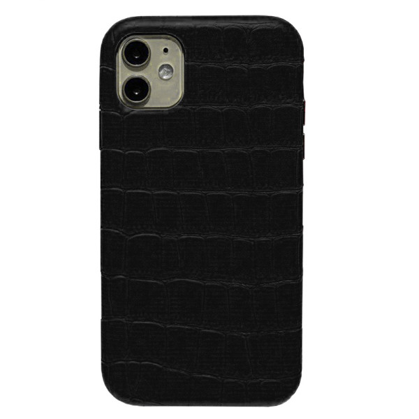 Чехол на iPhone 11 Leather Case Full (Black)