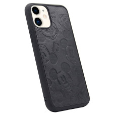 Чехол накладка MyTouch для iPhone 11 Mickey Mouse Faux Leather (Black)