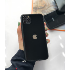 Чехол Glass Pastel color Logo для iPhone 11 Pro (Black)
