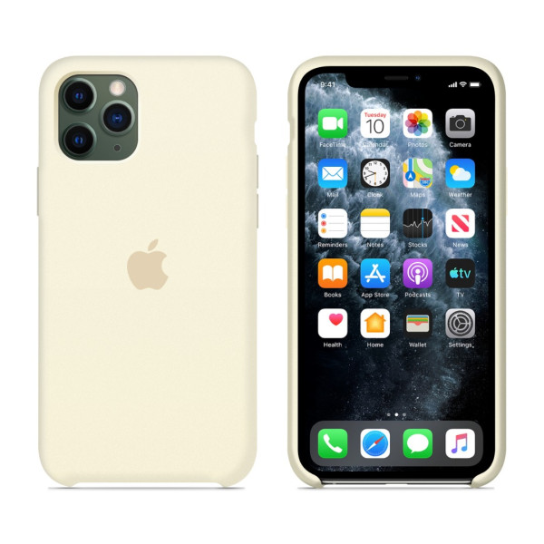 Чохол для iPhone 11 Pro Max Silicone Case (Antique White) OEM