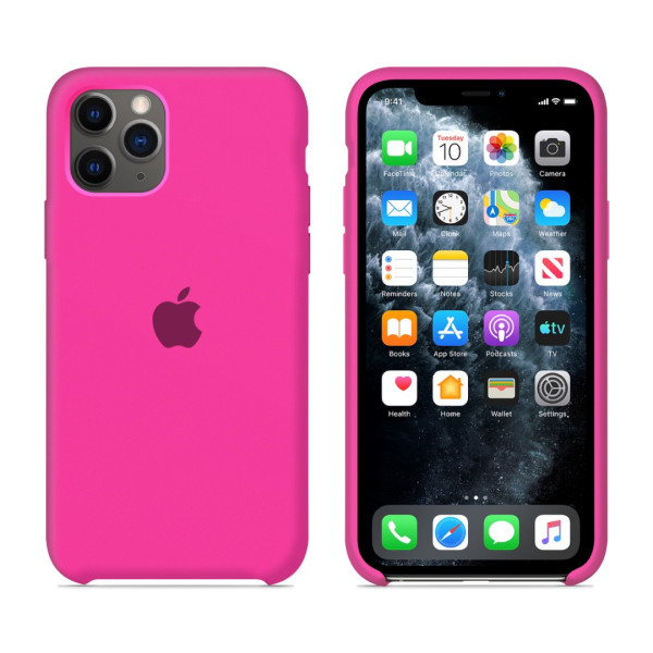 Чохол для iPhone 11 Pro Silicone Case (Electric Pink) OEM