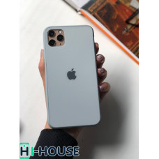Чохол Glass Pastel color Logo для iPhone 11 Pro (Mist Blue)