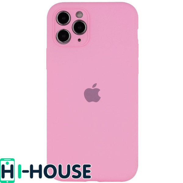 Чехол для iPhone 11 Pro Silicone Case Full Camera Protection (Pink)